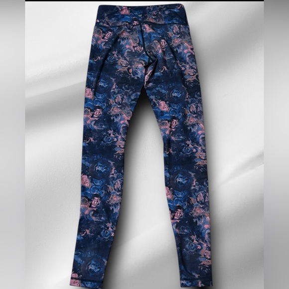 Lululemon Wunder Under Pant Full-On Luon Moody Mirage Bark Berry Deep Navy - Picture 10 of 12